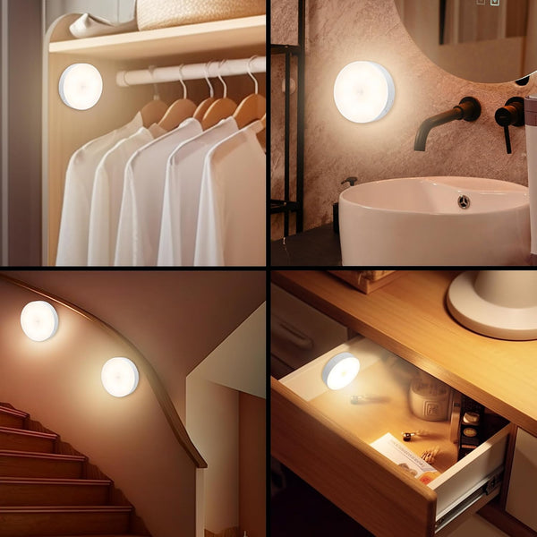 Motion sensor LED light used in wardrobe, bathroom, staircase and drawer