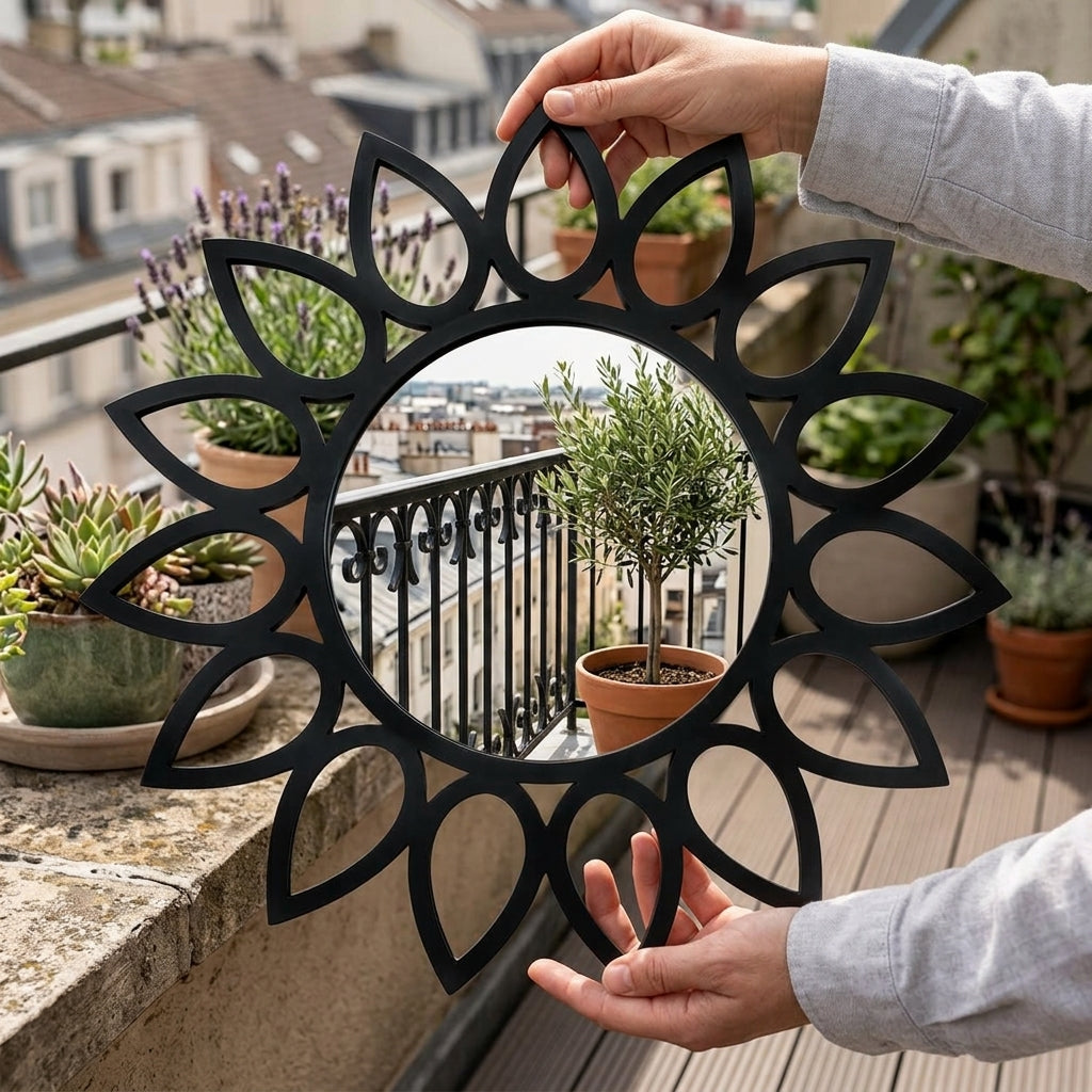 Blooming Sun Wall Mirror – Modern Decorative Mirror