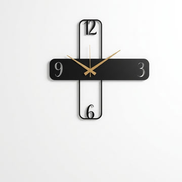 Minimal Cross Wall Clock – Premium Acrylic Designer Timepiece