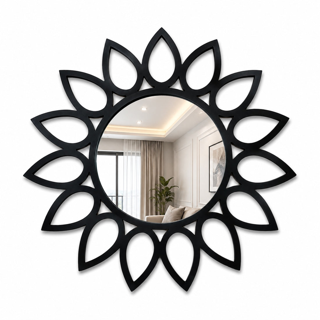 Blooming Sun Wall Mirror – Modern Decorative Mirror