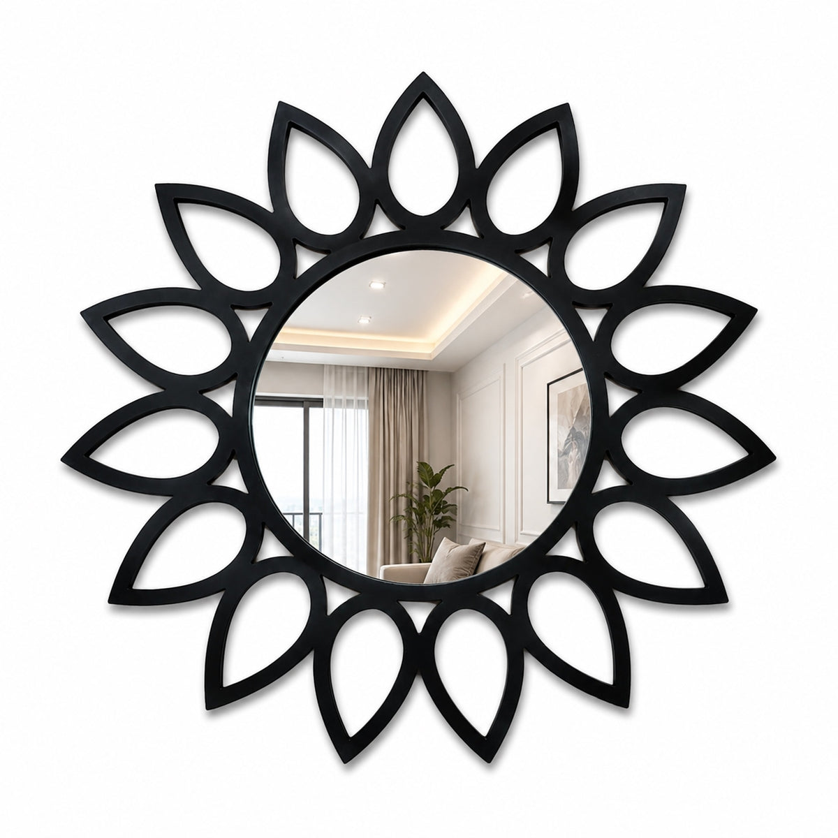 Blooming Sun Wall Mirror – Modern Decorative Mirror