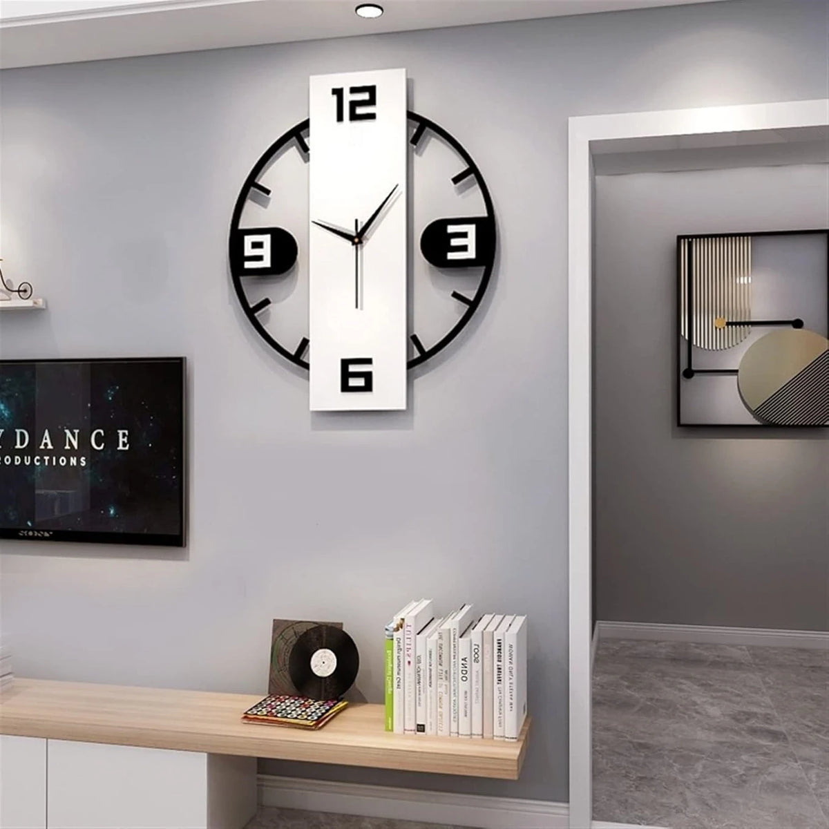 Modern Vertical Designer Wall Clock – Premium MDF Wall Decor